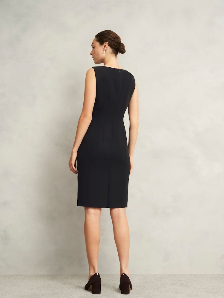 Hobbs Black Petite Rae Dress - Image 2 of 4 Hobbs Black Petite Rae Dress - Image 2 of 4
