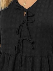 Vestido Yours Curve com manga bufante e laço - Imagem 5 de 6
