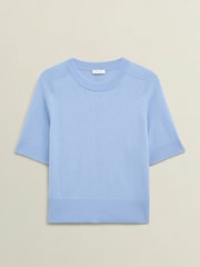 Hobbs Blue Leena Knitted Top - Image 4 of 4