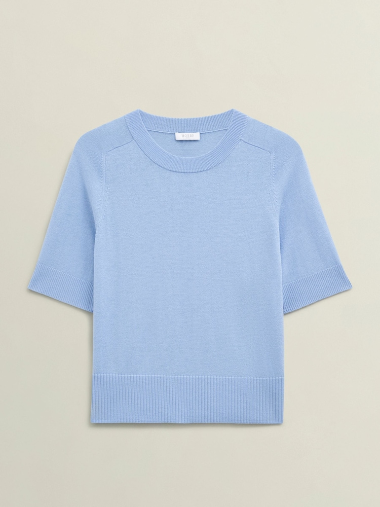 Hobbs Blue Leena Knitted Top - Image 4 of 4
