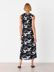 Vestido midi com amarração na cintura Whistles Cloud - Imagem 2 de 5