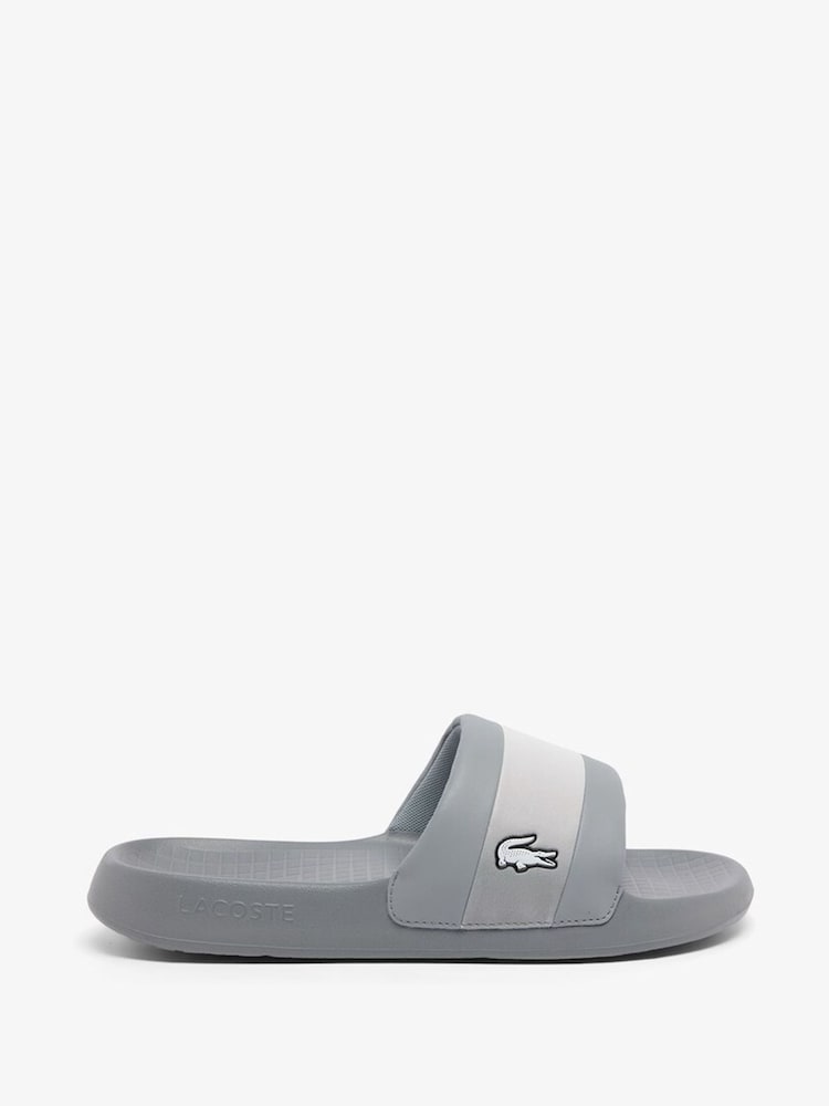Lacoste Grey Serve Slide Hybrid Sliders - Image 1 of 2