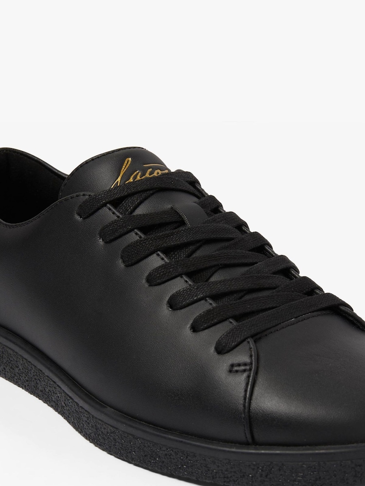 Lacoste Black Linecourt Trainers - Image 6 of 6