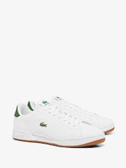 Lacoste White Carnaby Cup Trainers - Image 2 of 6