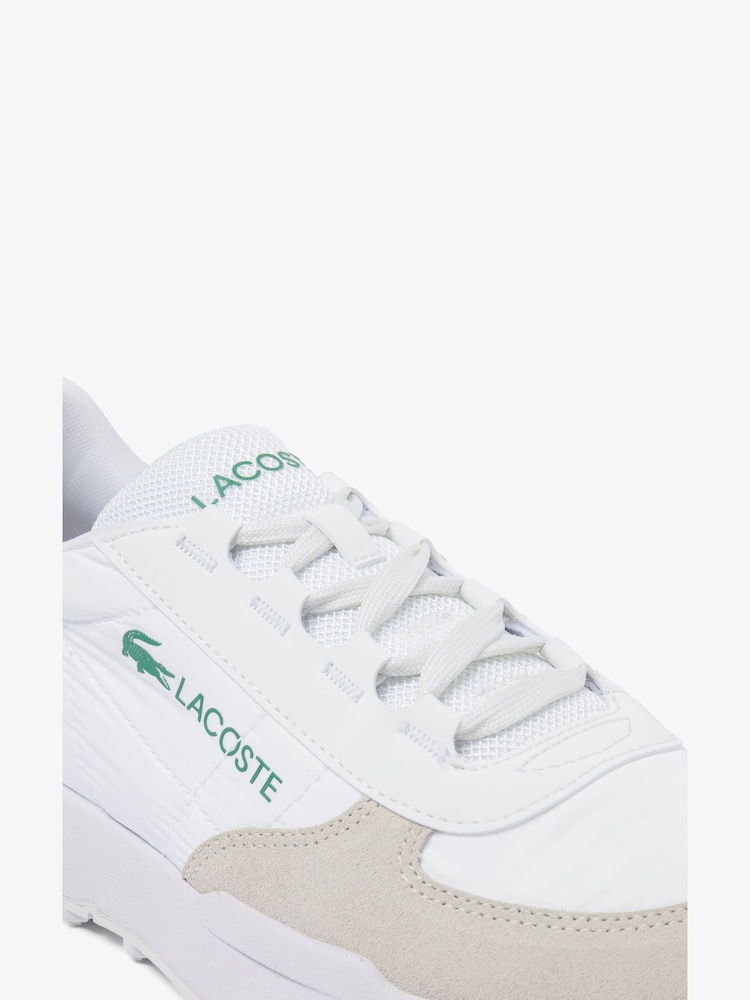 Lacoste White Elite Actv Evo Trainers - Image 6 of 6