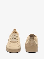 Lacoste Natural Umpire Trainers - Image 5 of 6