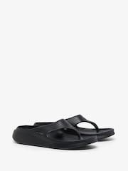 Lacoste Black Meduz Flip-Flop Sliders - Image 2 of 6