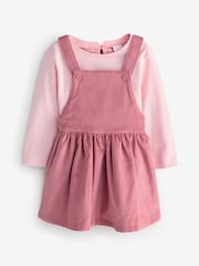 Pink Coordinated Pinafore Dress Set 2 Piece - Image 1 of 1