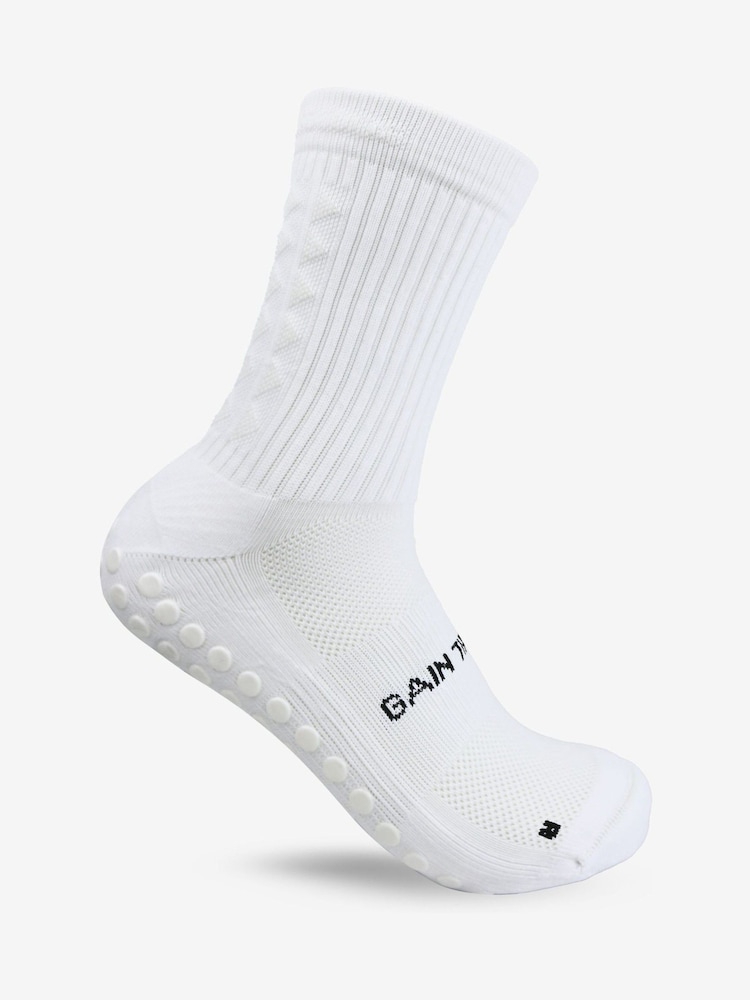 Weiß - Gain the Edge Midcalf Grip 3.0 Socks - Bild 1 von 3