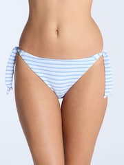 Boux Avenue Blue Maxima Stripe Tie Side Bikini Briefs - Image 1 of 2
