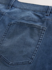 Steel Blue Straight Fit Stretch Denim Shorts - Image 11 of 11