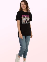 Brands In Black Girls Aloud Stripes Music T-Shirt - Image 2 of 4