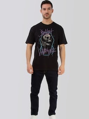 Brands In Black Bullet For My Valentine Skull Music T-Shirt - Image 2 of 4