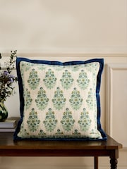 Nina Campbell Block Print Cushion - Bild 1 von 5