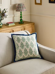 Nina Campbell Block Print Cushion - Bild 2 von 5