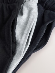 Black/ Navy Blue/ Grey Lightweight Joggers 3PK (3mths-7yrs) - Image 6 of 7