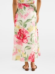 Forever New Cream Talia Printed Midi Skirt - Image 2 of 5