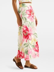 Forever New Cream Talia Printed Midi Skirt - Image 4 of 5