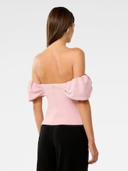 Forever New Pink Jacinta Off Shoulder Top - Image 2 of 5