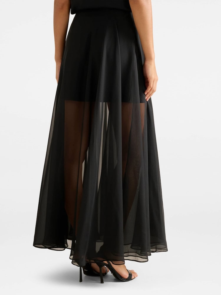 Forever New Black Lisette Sheer Maxi Skirt - Image 2 of 5