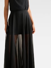 Forever New Black Lisette Sheer Maxi Skirt - Image 3 of 5