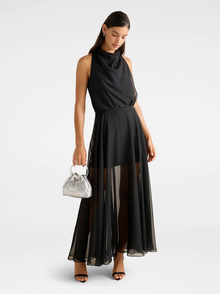 Forever New Black Lisette Sheer Maxi Skirt - Image 5 of 5