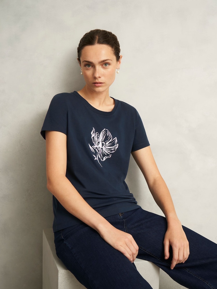 Camiseta Hobbs com print Pixie - Imagem 1 de 4