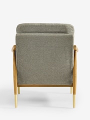 Dry Handle Boucle Sage Green Flinton Wooden Accent Chair - Image 10 of 11