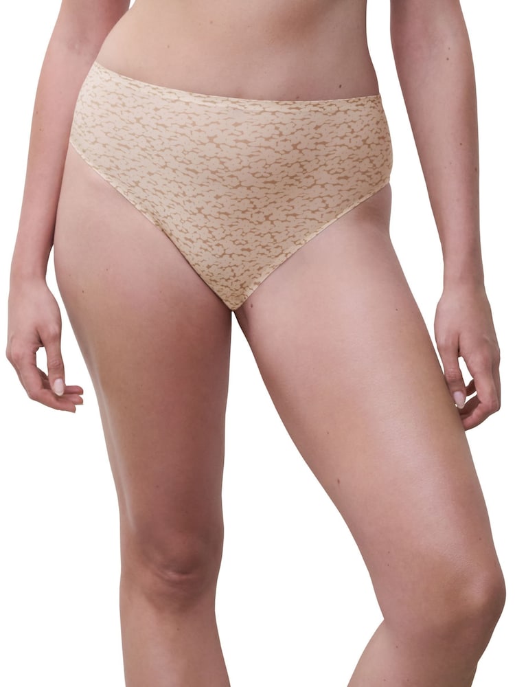 Chantelle One Size Soft Stretch Seamless High Leg Nude Knickers - Image 1 of 4