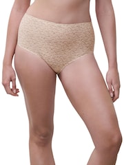 Chantelle One Size Soft Stretch Seamless High Waisted Nude Knickers - Image 1 of 4