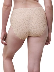 Chantelle One Size Soft Stretch Seamless High Waisted Nude Knickers - Image 2 of 4