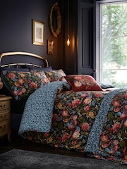 Dreams & Drapes Navy Bejewelled Quilted Bedspread - Image 2 of 3