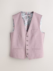 Кызгылт - Motionflex Textured Suit Waistcoat - 8ичинен 5 сүрөт
