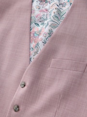 Кызгылт - Motionflex Textured Suit Waistcoat - 8ичинен 6 сүрөт