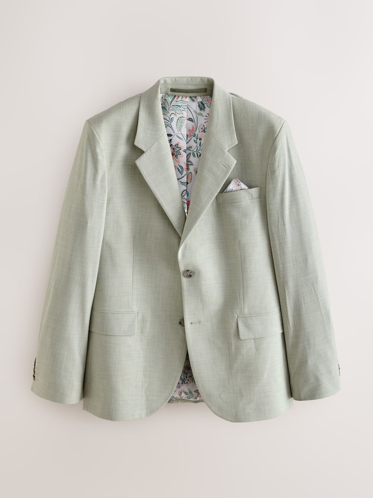 жашыл - Slim Fit Motionflex Textured Suit Jacket - 7ичинен 1 сүрөт