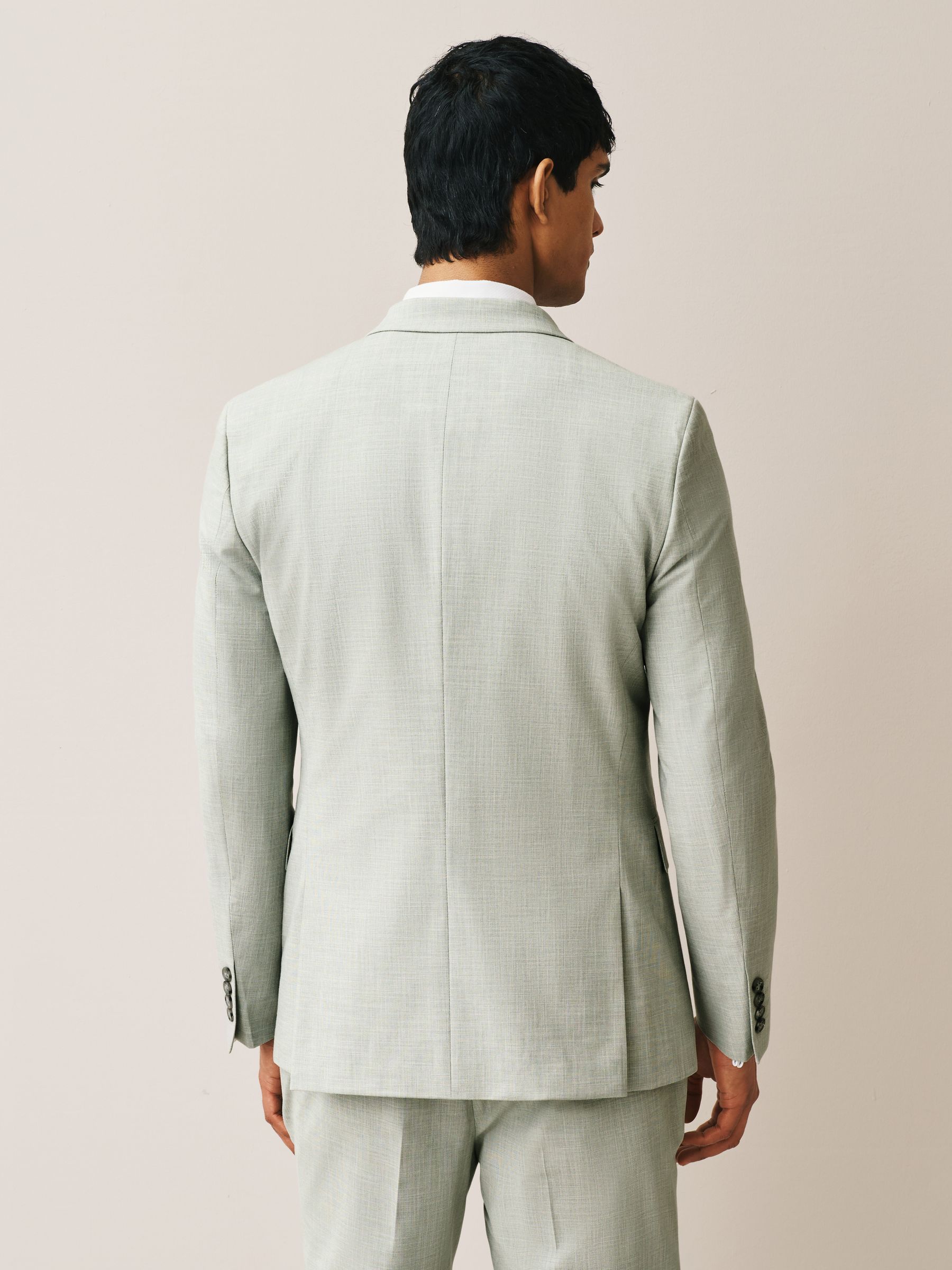 Slime Line Texture Buy Green Slim Fit Motionflex Textured Suit Jacket from Next Malaysia