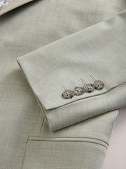 Green Slim Fit Motionflex Textured Suit Jacket - Image 9 of 11