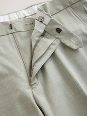 Green Slim Fit Motionflex Textured Suit Trousers - Image 7 of 10