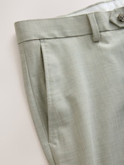 Green Slim Fit Motionflex Textured Suit Trousers - Image 8 of 10