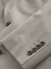 Neutral Regular Fit Motionflex Puppytooth Texture Suit Jacket - Image 10 of 11