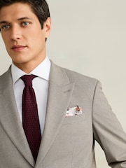 Neutral Regular Fit Motionflex Puppytooth Texture Suit Jacket - Image 4 of 11