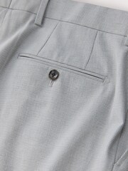 Gris - Pantalones de traje de corte estándar con diseño de pata de gallo texturizado Motionflex - Imagen 9 de 9