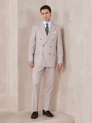 Neutral Tailored Fit Textured Suit Jacket - Image 2 of 10