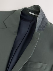 Green Loose Fit N.Premium Wool Blend Suit Jacket - Image 8 of 10