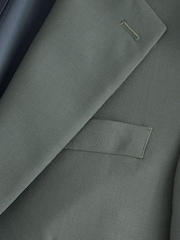 Green Loose Fit N.Premium Wool Blend Suit Jacket - Image 9 of 10