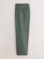 Green Loose Fit N.Premium Wool Blend Suit Trousers - Image 6 of 9