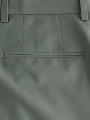 Green Loose Fit N.Premium Wool Blend Suit Trousers - Image 8 of 9