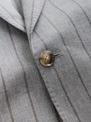 Grey N. Premium Tailored Fit Cotton Blend Stripe Suit Jacket - Image 12 of 13