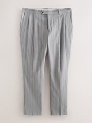 Grey N. Premium Tailored Fit Stripe Suit Trousers - Image 7 of 11
