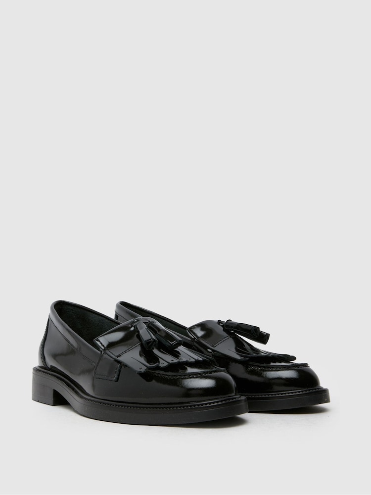 Schuh Lizzie Patent Leather Black Loafers - Image 2 of 4